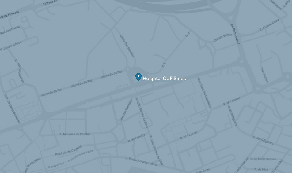 Hospital Particular do Alentejo - Sines — mapa
