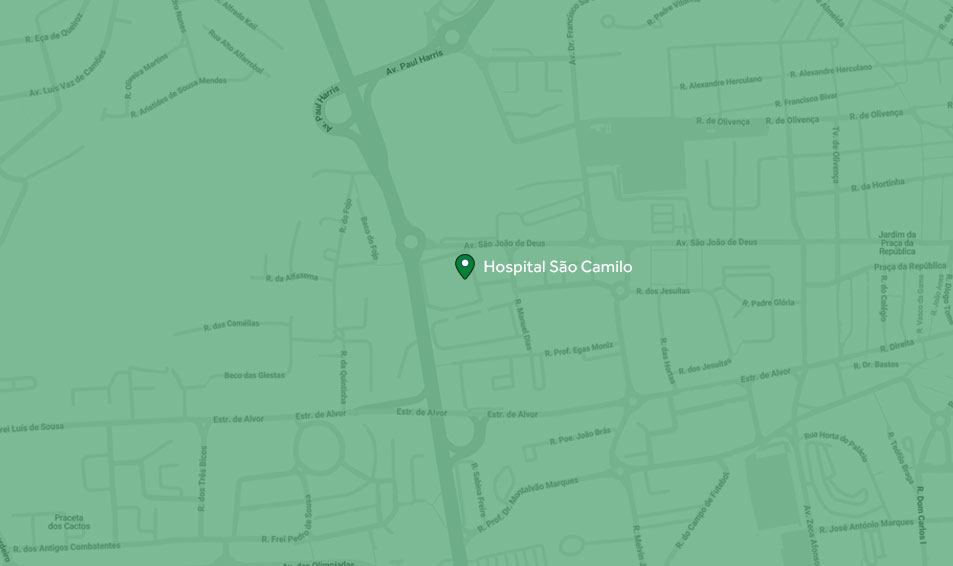 Hospital São Camilo - Portimão — mapa